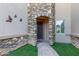 Inviting home entrance featuring stone accents and an arched doorway for a touch of elegance at 6202 E Mckellips Rd # 25, Mesa, AZ 85215