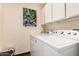 Laundry room featuring full sized white washer and dryer at 7921 E Bonita Dr, Scottsdale, AZ 85250