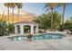 Sparkling pool with a covered pavilion offering a perfect spot for relaxation and entertainment at 8815 N 65Th St, Paradise Valley, AZ 85253