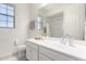 A bright bathroom features a sink and plenty of cabinet space at 9677 W Patrick Ln, Peoria, AZ 85383