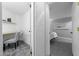 Basement with a workspace and stylish room at 1249 E Desert Park Ln, Phoenix, AZ 85020
