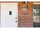 Close-up of front door showcasing the house number and brick facade at 1330 E Monte Vista Rd, Phoenix, AZ 85006