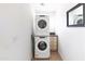 Conveniently located laundry room with stacked washer and dryer at 1330 E Monte Vista Rd, Phoenix, AZ 85006