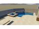 A beautiful backyard pool and attached spa with a water feature at 13583 S 177Th Ln, Goodyear, AZ 85338