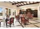 Entertain in the spacious clubhouse featuring a bar and seating with access to an outdoor patio at 1367 S Country Club Dr # 1127, Mesa, AZ 85210