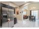 Modern kitchen adjacent to the dining room and living room for seamless entertaining and Gathering life at 1367 S Country Club Dr # 1127, Mesa, AZ 85210