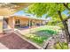 Enjoy a private backyard with a covered patio and garden beds at 16425 N 46Th Dr, Glendale, AZ 85306