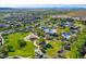 Aerial view showcasing community amenities, pools, and parks within the residential area at 1806 W Fetlock Trl, Phoenix, AZ 85085