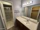 Well-maintained bathroom featuring vanity and walk-in shower at 2019 W Lemon Tree Pl # 1124, Chandler, AZ 85224