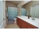 Bathroom with a long vanity, neutral colors, and tile flooring at 2150 W Alameda Rd # 2037, Phoenix, AZ 85085