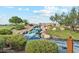 Picturesque waterfall feature cascading over rocks, adding natural beauty to the community's outdoor space at 22570 N Lynn St, Maricopa, AZ 85138