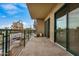 Large private balcony with stunning views of the city skyline and beautiful blue skies at 2302 N Central Ave # 206, Phoenix, AZ 85004