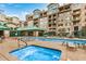 Resort-style pool and spa surrounded by comfortable seating in this community's meticulously maintained common space at 2302 N Central Ave # 206, Phoenix, AZ 85004