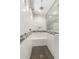 Walk-in shower with white subway tiles, mosaic accents, and built-in bench at 24733 N 96Th Ln, Peoria, AZ 85383