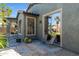 Backyard featuring comfortable lounge seating and a covered patio at 30031 N Little Leaf Dr, San Tan Valley, AZ 85143