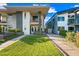 Beautifully landscaped front yard leading to a contemporary two-story home at 306 W Culver St, Phoenix, AZ 85003