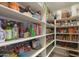 Well-stocked pantry with organized shelving and a variety of food items for easy storage and access at 35175 W Marin Ave, Maricopa, AZ 85138