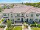Aerial view of townhomes with a gated patio and front yard at 4077 S Sabrina Dr # 30, Chandler, AZ 85248
