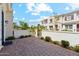 Private front patio with pavers and desert landscaping at 4077 S Sabrina Dr # 30, Chandler, AZ 85248