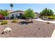 Well-maintained front yard with desert landscaping and a charming one-story home at 4335 E Enrose St, Mesa, AZ 85205