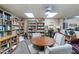 Cozy library area with comfortable seating, bookshelves filled with books, and decorative plants for a relaxing atmosphere at 535 S Alma School Rd # 17, Mesa, AZ 85210