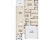Detailed floor plan showcasing a layout with three bedrooms, two bathrooms, kitchen, Gathering room, and a two-car garage at 5781 E Iris Dr, Florence, AZ 85132