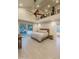 Serene main bedroom with vaulted ceilings, a private balcony, and an en-suite bathroom at 6408 E Gary Rd, Scottsdale, AZ 85254
