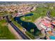 Aerial view of golf course and surrounding neighborhood at 6873 S Lake Forest Ct, Chandler, AZ 85249