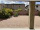 Paver patio backyard featuring desert landscaping and privacy fencing at 7046 N 84Th Dr, Glendale, AZ 85305