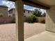 Paver patio backyard featuring desert landscaping and privacy fencing at 7046 N 84Th Dr, Glendale, AZ 85305