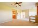 Open main bedroom with large archway leading to main bath and dressing area at 11500 E Cochise Dr # 2088, Scottsdale, AZ 85259