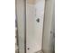 Clean and modern shower with a sleek design and pristine white walls at 12161 W Flanagan St, Avondale, AZ 85323