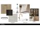 A kitchen design showcasing stain grade cabinets, black hardware, and quartz slab backsplash at 13202 N 76Th Pl, Scottsdale, AZ 85260