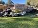 The Montefino Village entrance is defined by a monument sign and tranquil water feature at 2042 W Periwinkle Way, Chandler, AZ 85248