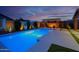 Stunning pool area with a pergola and outdoor seating area at 22262 E Cherrywood Ct, Queen Creek, AZ 85142