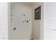 Empty laundry room ready for appliances and with storage at 2301 E University Dr # 233, Mesa, AZ 85213