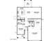 Layout featuring a spacious kitchen, dining area, great room, flex room, and a convenient two-car garage at 24232 W Agora Ln, Buckeye, AZ 85326