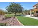 Lush backyard showcases the mature trees, landscaped areas, a covered patio, and inviting outdoor space at 2726 S 160Th Ave, Goodyear, AZ 85338