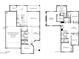 Detailed floor plan showcasing the layout of this home's first and second floors at 2915 W Night Owl Ln, Phoenix, AZ 85085