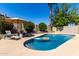 Backyard pool with desert landscaping at 4316 E Janice Way, Phoenix, AZ 85032