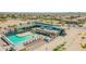 The community pool has a hot tub and plenty of lounge chairs at 5305 E Silverbell Rd, San Tan Valley, AZ 85143