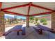 Covered picnic area with tables and benches, perfect for outdoor gatherings at 5305 E Silverbell Rd, San Tan Valley, AZ 85143