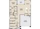 Layout of the home featuring a large great room, primary suite and bathroom, and 2-car garage at 5516 W Piedmont Rd, Laveen, AZ 85339
