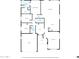 Detailed floor plan of the house, showcasing the layout and room sizes of the home at 7425 N 75Th Dr, Glendale, AZ 85303