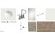 Bathroom finish selection featuring white cabinets and carpet with wood-look plank flooring at 7594 W Avenida Del Rey --, Peoria, AZ 85383