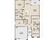 Detailed floor plan showcasing the layout of the home, including bedrooms and kitchen at 7594 W Avenida Del Rey --, Peoria, AZ 85383