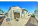 Private backyard patio is perfect for outdoor entertaining and relaxation at 111 S Greenfield Rd # 244, Mesa, AZ 85206