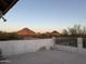 Expansive back patio offers mountain views, perfect for outdoor entertaining at 12955 E Sahuaro Dr, Scottsdale, AZ 85259