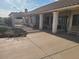A spacious outdoor patio with seating, perfect for entertaining guests and enjoying outdoor living at 12955 E Sahuaro Dr, Scottsdale, AZ 85259