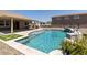Beautiful backyard with sparkling pool, covered patio, charming gazebo, and outdoor bar area for entertaining at 18319 W Marshall Ave, Litchfield Park, AZ 85340